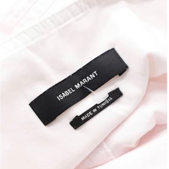 Isabel Marant Straight Leg Pants in Pink Cotton